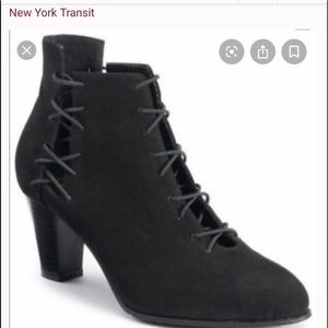 New York Transit Lace Up heeled boots